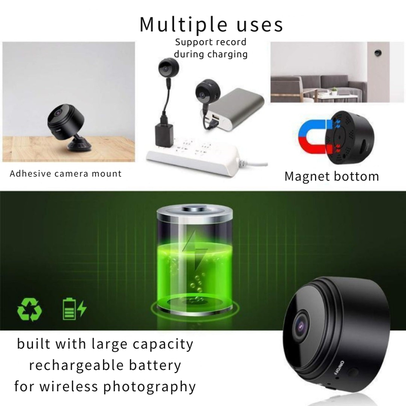 Mini WiFi Magnetische Camera: Discrete en Effectieve Beveiliging