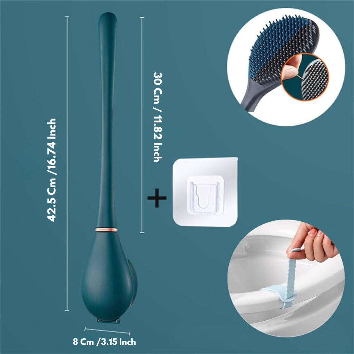 SmartBrush - Elegáns és higiénikus szilikon WC-kefe